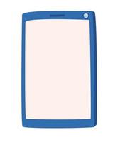 blue tablet design vector