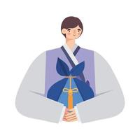 korean male design vector