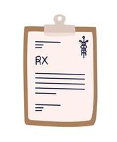 rx in clipboard vector