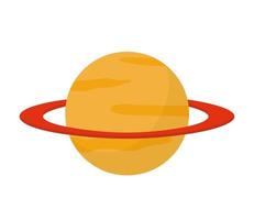 saturn planet design vector