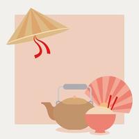 pretty chinese illustration vector