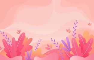 Pink Garden Background vector