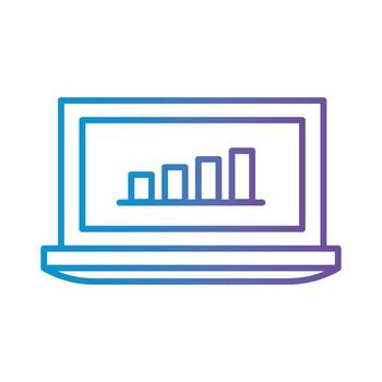 Cloud computing with gear gradient style icon vector design