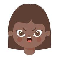 girl with rage vector