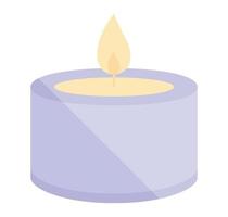 purple spa candle vector