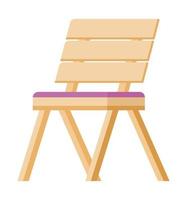 garden chair design vector