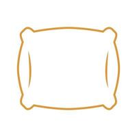 sleeping pillow line style icon vector design