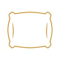 sleeping pillow line style icon vector design