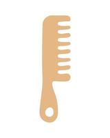 wooden hairbrush design vector