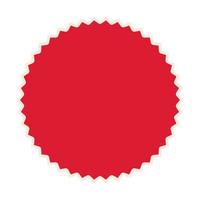 seal stamp of red color on white background vector