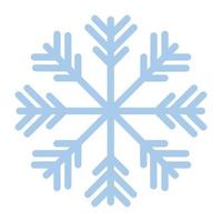 snowflake of color blue with white background vector
