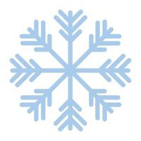 snowflake of color blue with white background vector