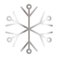 snowflake of color light gray vector