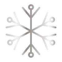 snowflake of color light gray vector