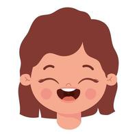 happy female child vector