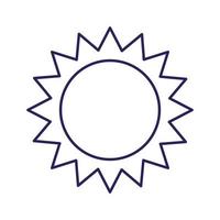 sun line style icon vector design