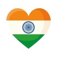 india heart design vector