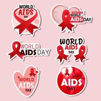 World AIDS Day Sticker Concept