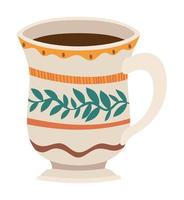 elegant coffee cup vector