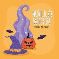 cute halloween poster vector