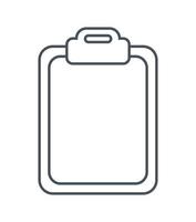 clipboard silhouette icon vector