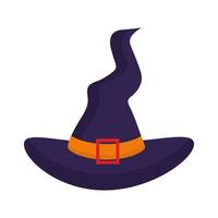 halloween witch hat vector design