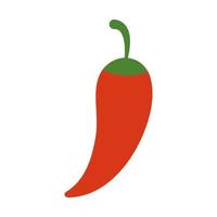 chilli vegetable flat style icon vector design