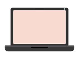 black laptop design vector