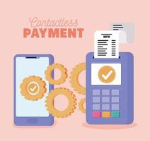 contactless payment cartel vector