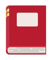 diseño de libro rojo vector