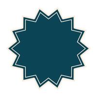 seal stamp of dark blue color and one white line vector