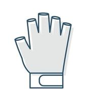 gray soccer glove vector