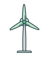 wind turbine illustration vector