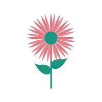 flower flat style icon vector design