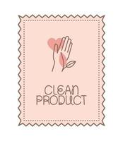 clean product card vector