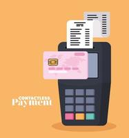 design of contactless payment vector