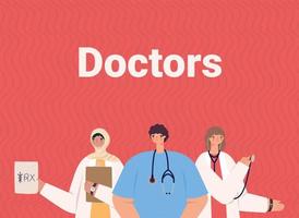 cute doctors cartel vector