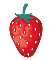 red strawberry design vector