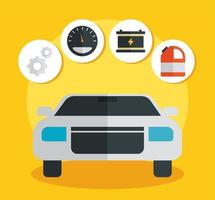 car service representation vector