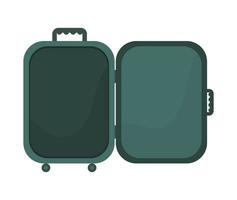 open briefcase design vector