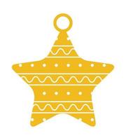 yellow star icon over white background vector