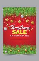 Christmas Sale Poster Concept vector