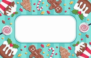 Christmas Food Background vector