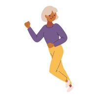 granny making exercise vector