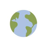 world planet map icon isolated and flat design vector