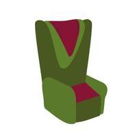 Sillón icono de decoración de muebles diseño aislado vector