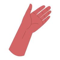 hand showing palm vector