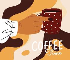 coffee time poster vector