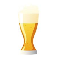 large beer glass vector
