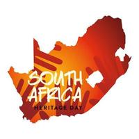 mapa de sudáfrica vector